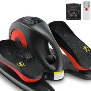 Ancheer Black and Red Mini Elliptical Trainer (Used Below Desk)